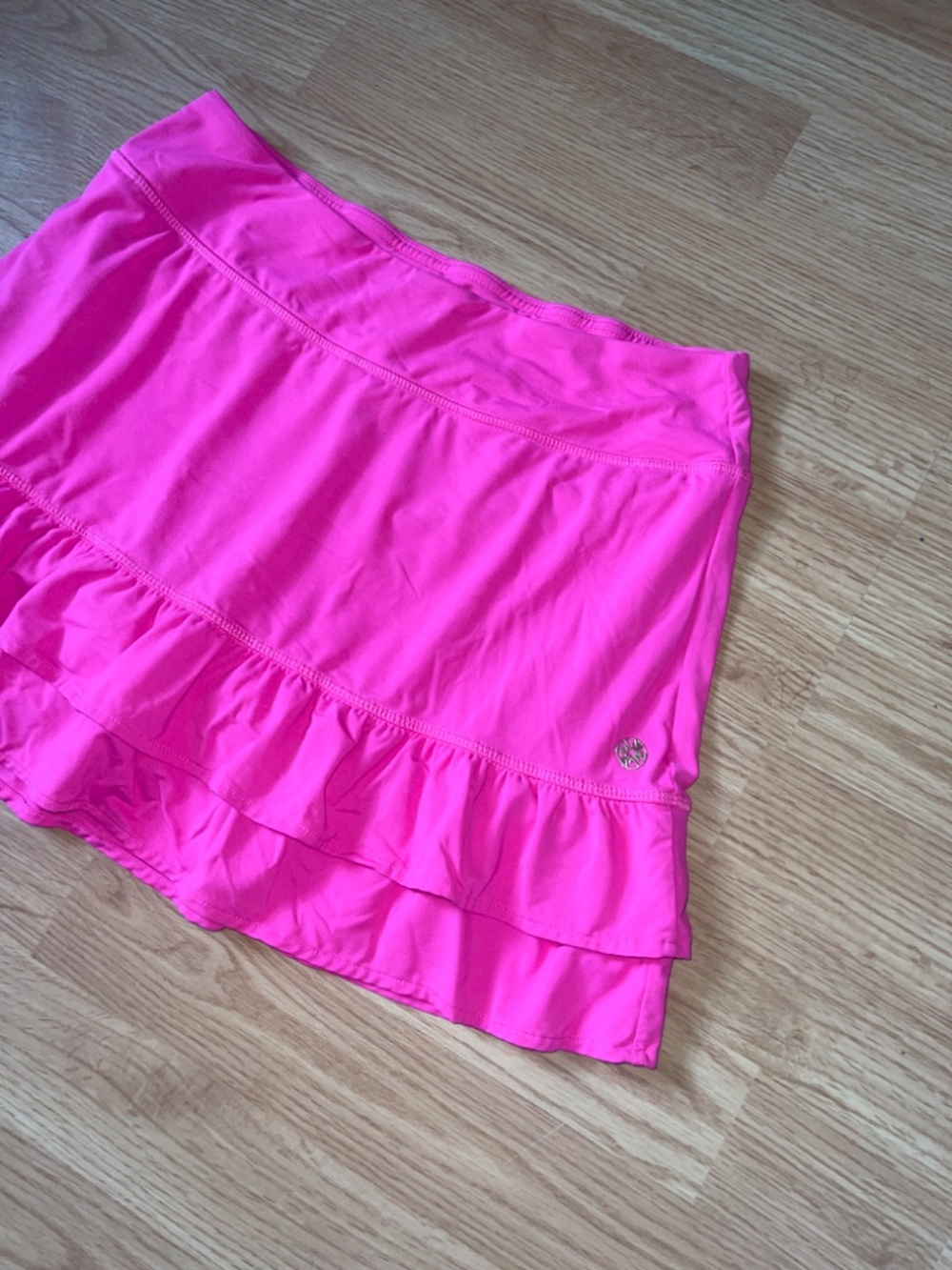 Lilly Pulitzer luxletic Fern Ruffle Skort in Pink Grenadine Size Small - Picture 3 of 10